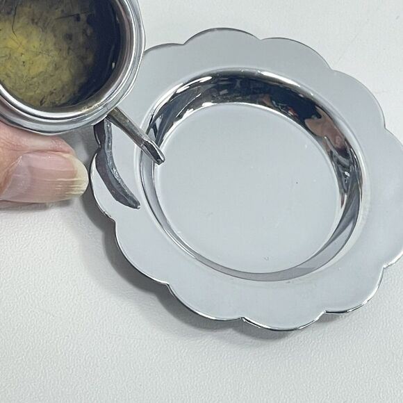 Alfred E. Knobler Metal Tin Tea Infuser Teapot with Underplate Vintage - Picture 5 of 6